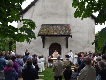 Messe présidée par le vicaire épiscopal Jean Jacques Theurillat avec la participation du diacre Philippe Charmillot