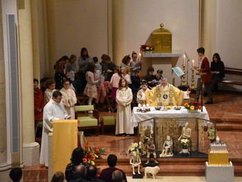 Messe présidé par l'Abbé Pierre Rebetez