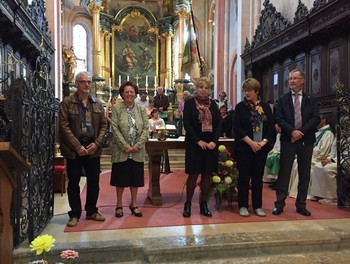 Les jubilaires à la Collégiale