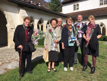 Les jubilaires au cloître