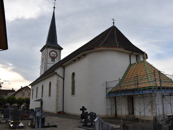 Réfection du toit de la sacristie et du bout de l'église