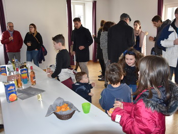 L'apéro pour les baptisés et leur famille