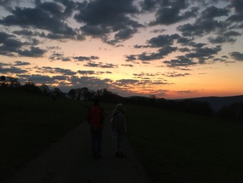 Lever de soleil de matin de Pâques