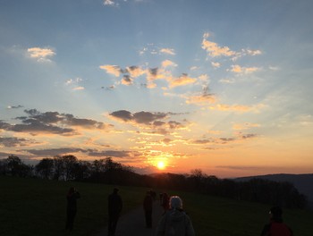 Lever de soleil de matin de Pâques