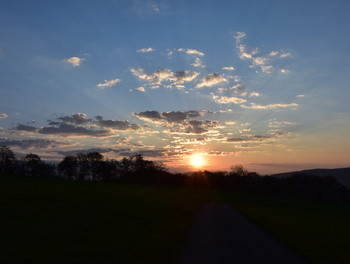 Lever de soleil de matin de Pâques