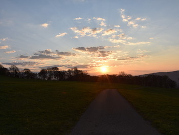 Lever de soleil de matin de Pâques