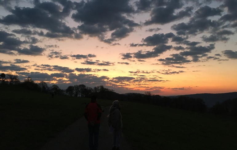 Lever du soleil le matin de Pâques depuis Monnat-dessus