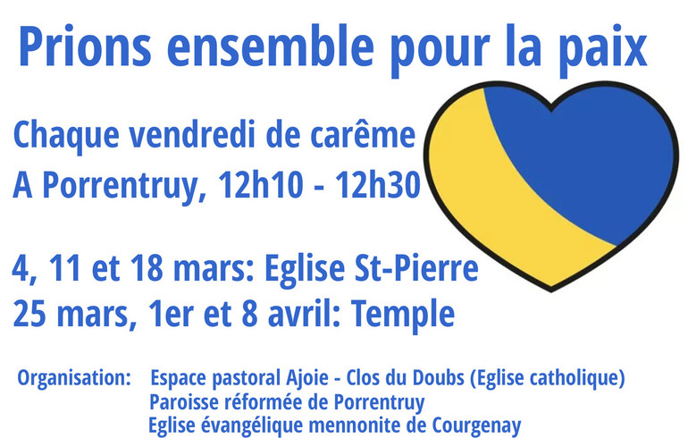Prions ensemble pour la paix