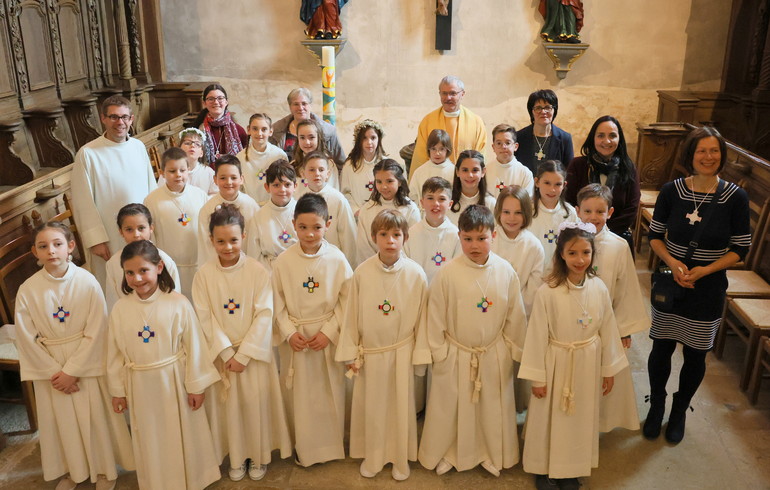 Première communion à St-Pierre, Porrentruy