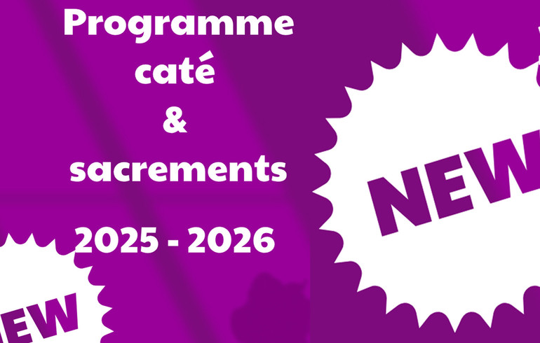 Programme caté & sacrements 2025-2026