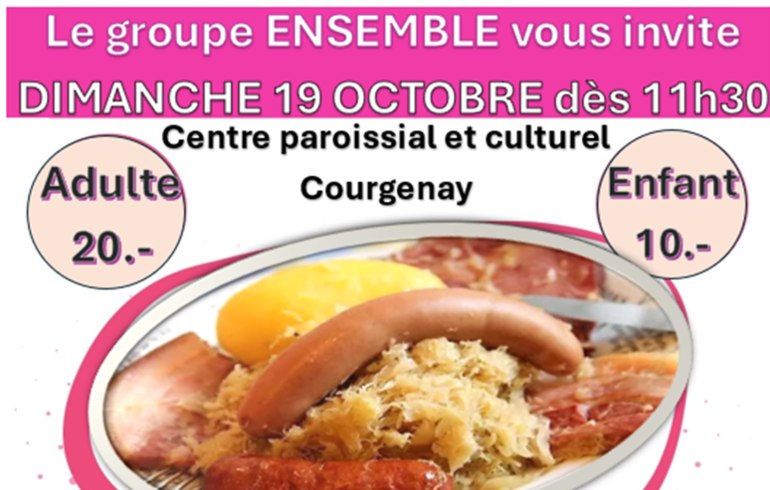 19.10 Repas solidarité à Courgenay
